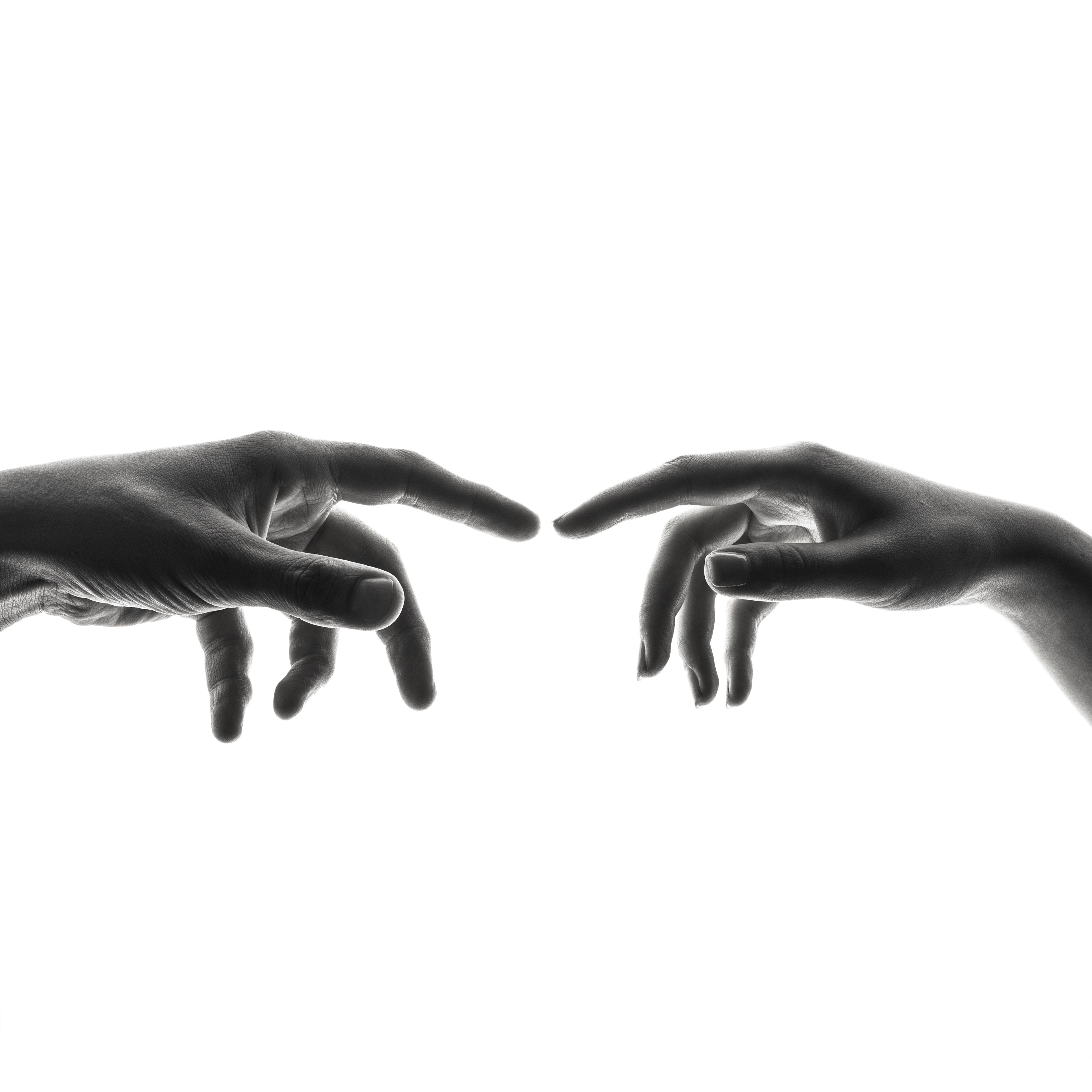 hands touching