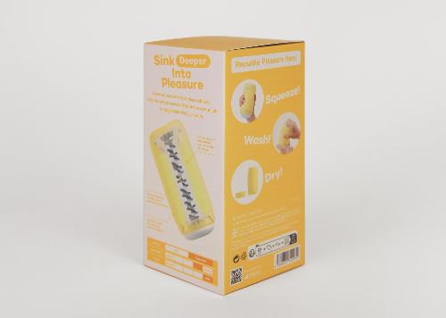 TENGA Puffy Custard Yellow