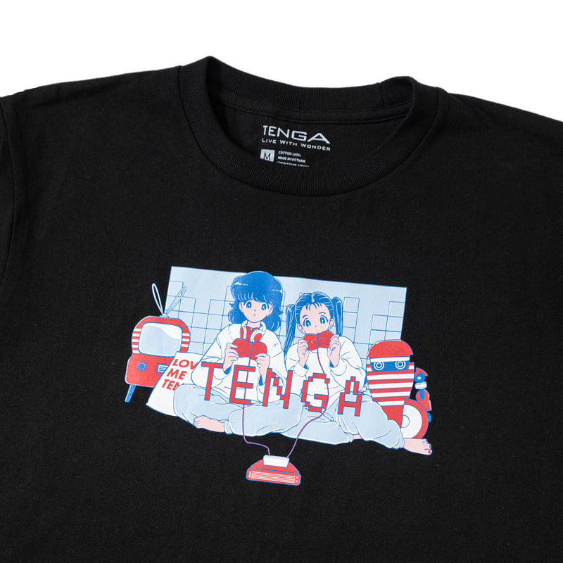 TENGA x Bob a.k.a En-Chan PLAY GAME 01 T-Shirt Black