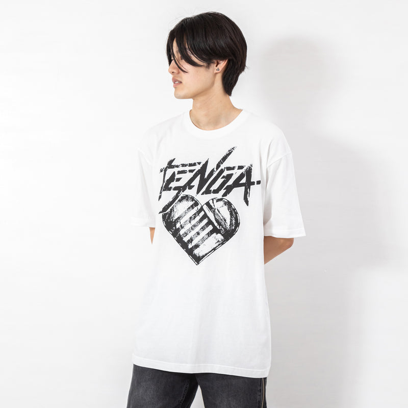 TENGA Hearts T-Shirt White