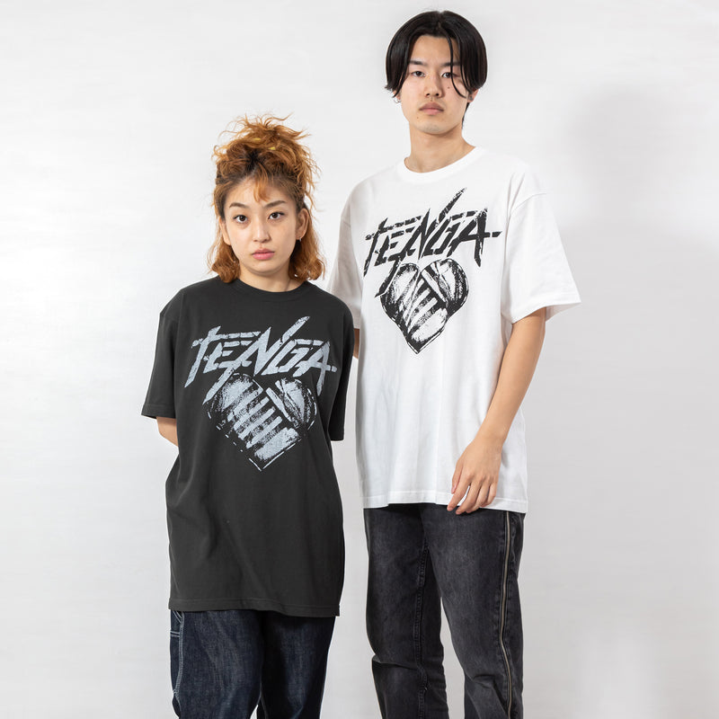 TENGA Hearts T-Shirt White